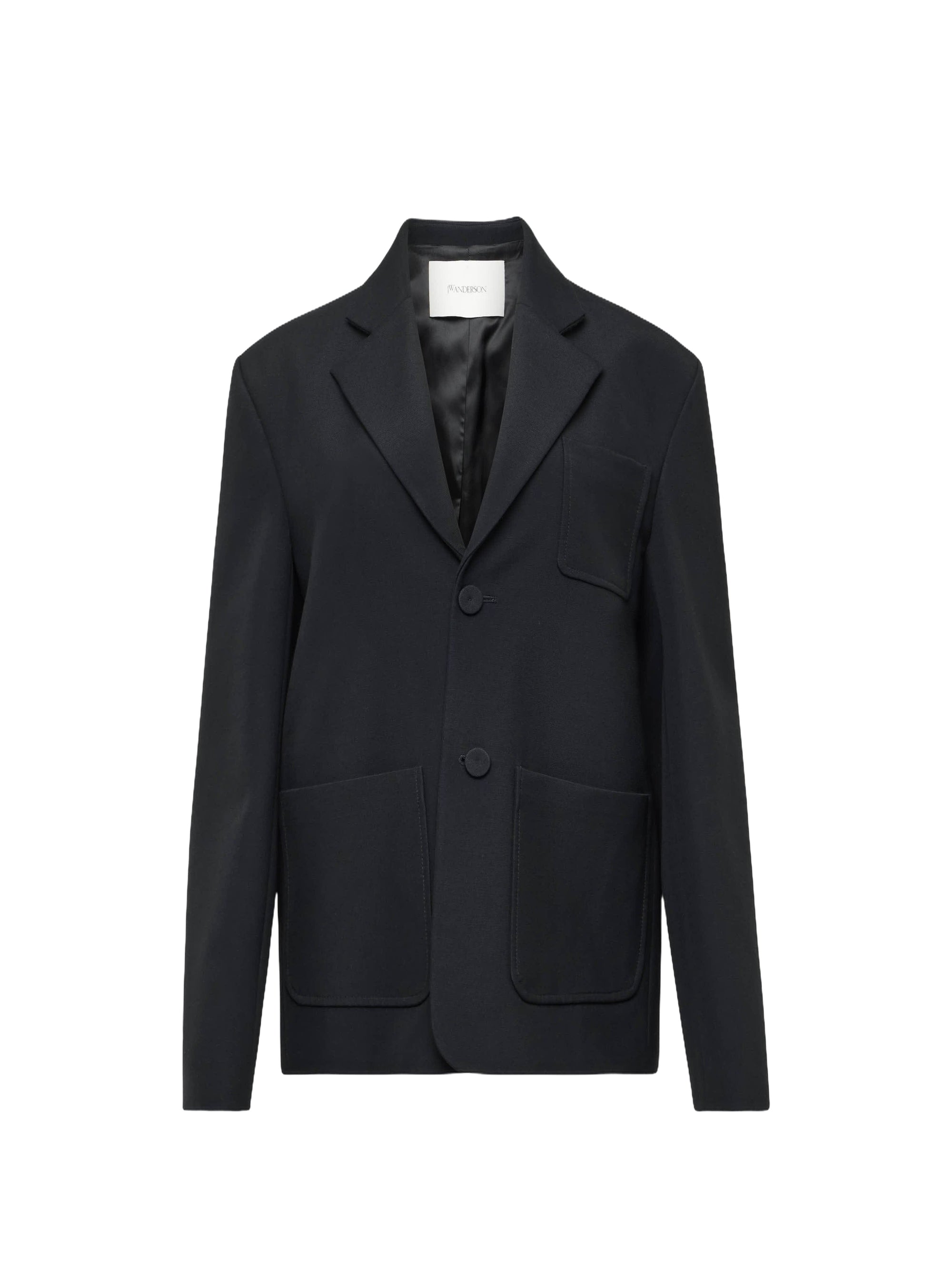Veste Blazer À Poches Appliquées - Black