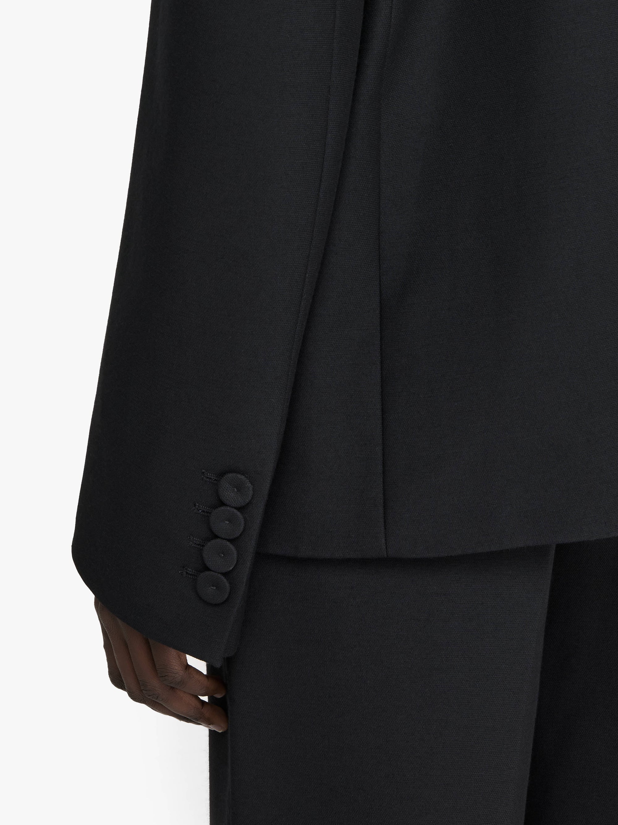 Veste Blazer À Poches Appliquées - Black