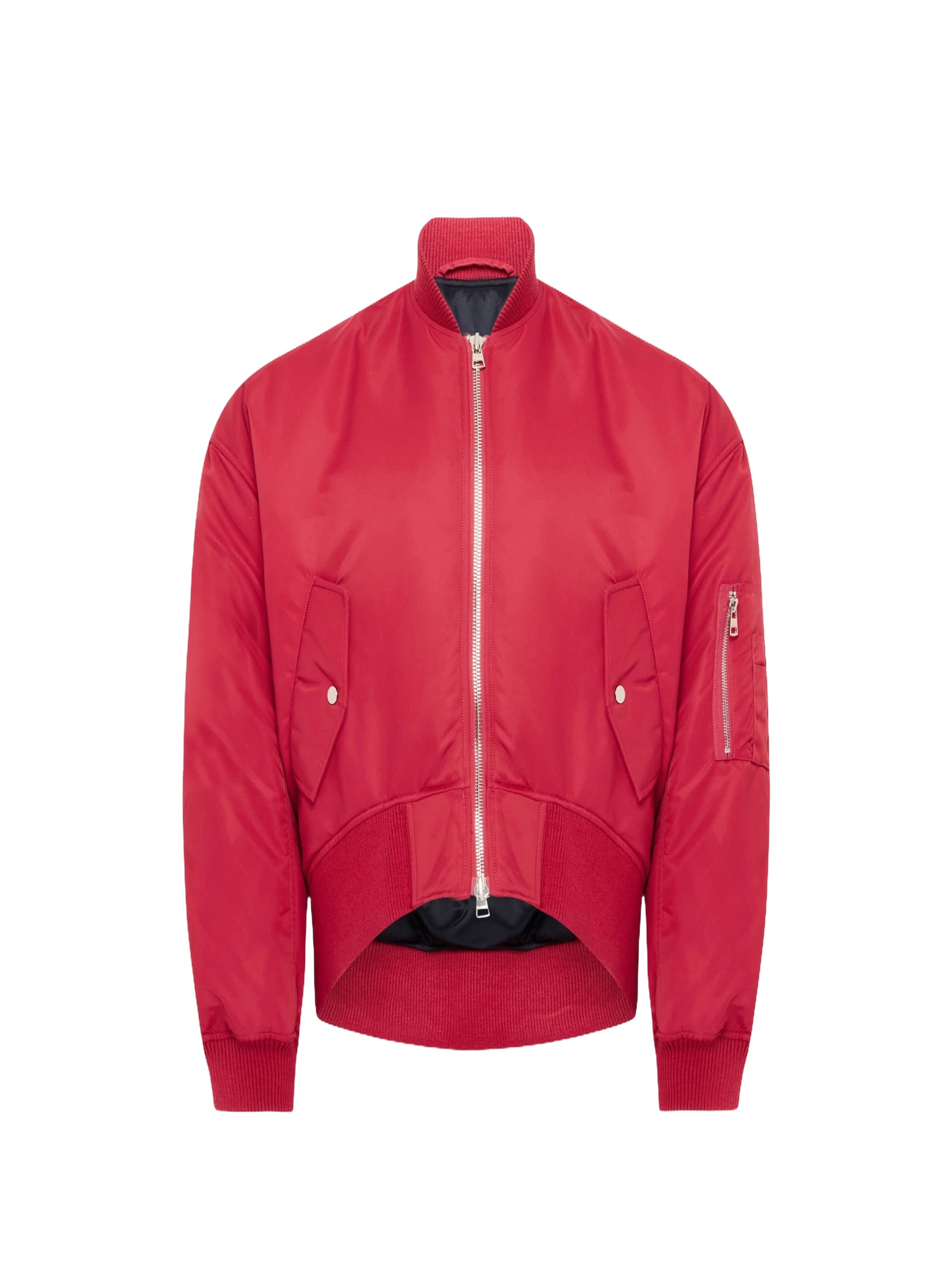 Veste Bomber À Ourlets Courbés Surdimensionnée - Ruby