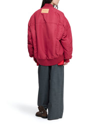 Veste Bomber À Ourlets Courbés Surdimensionnée - Ruby