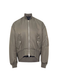 Blouson aviateur à ourlets - Steel