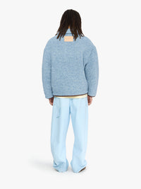 Veste Casual À Bordures Contrastées - Blue Melange