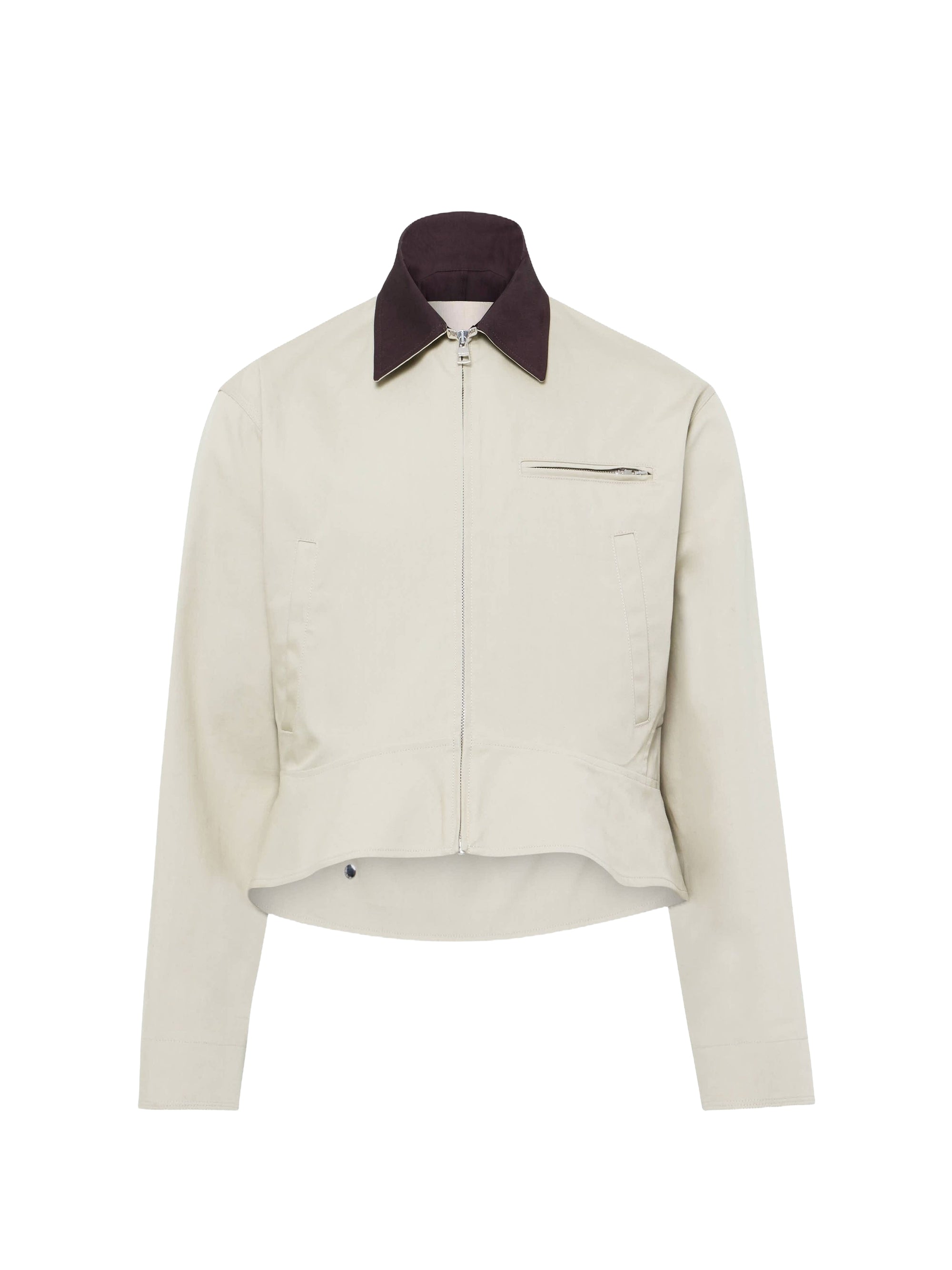 Veste avec ourlets arrondis - Nougat & Chocolate