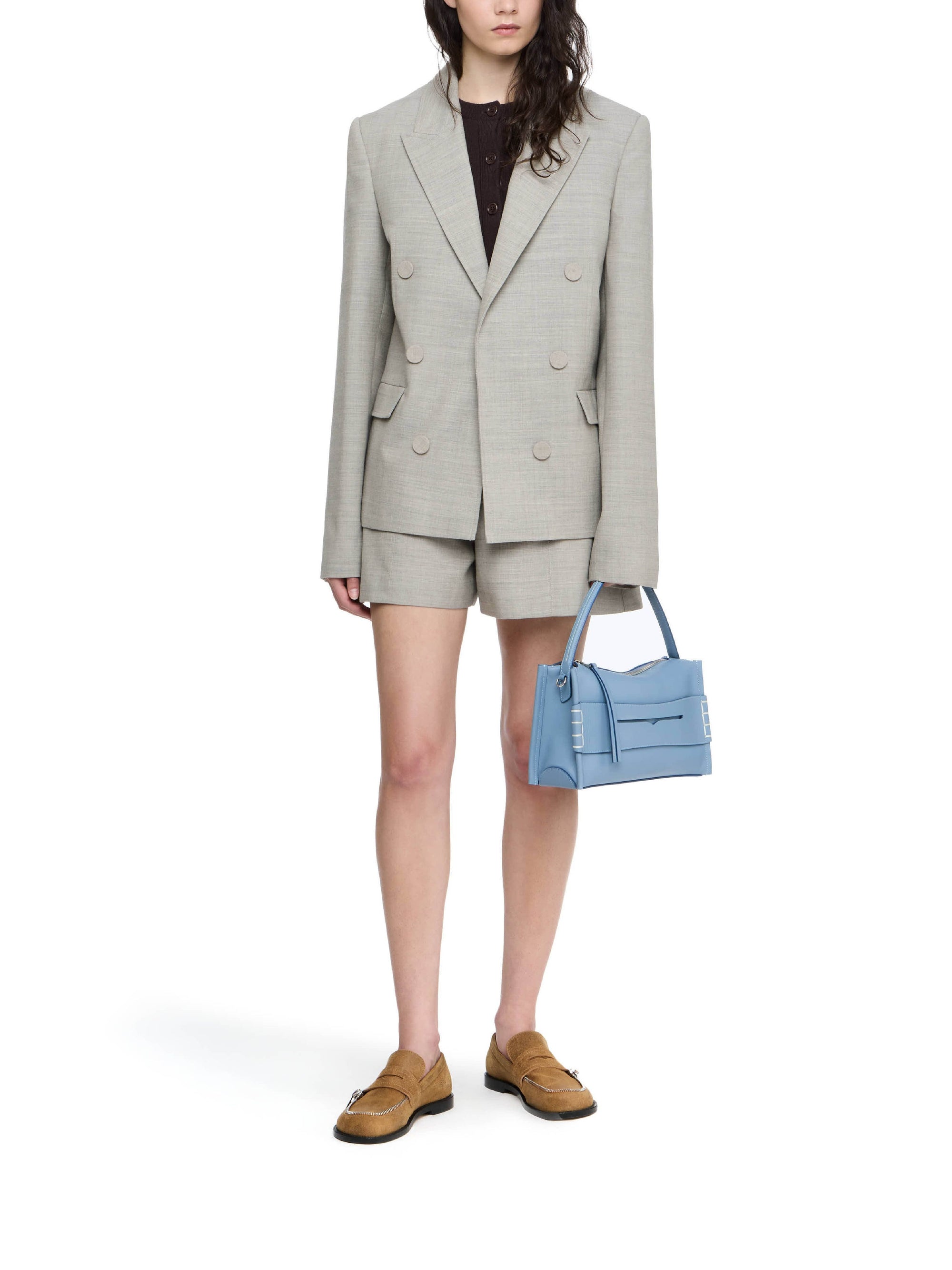 Veste de tailleur en laine - Clay Melange