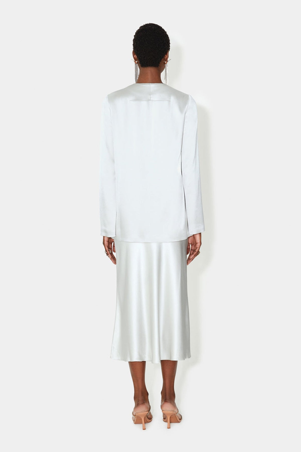 Veste nuisette en satin - Platinum