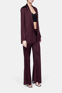 Blazer Julianne en satin - Burgundy