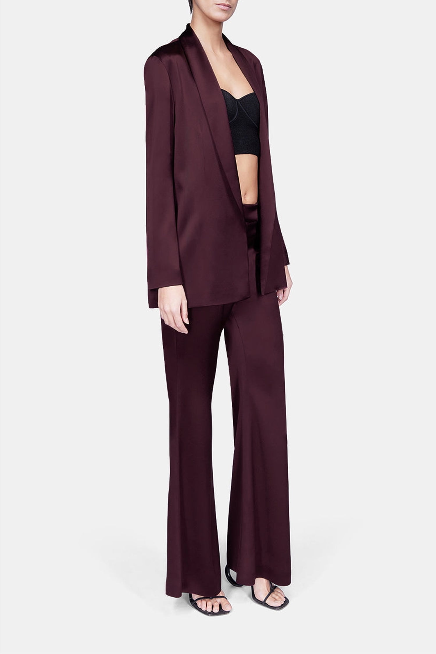 Pantalon Julianne à taille haute - Burgundy