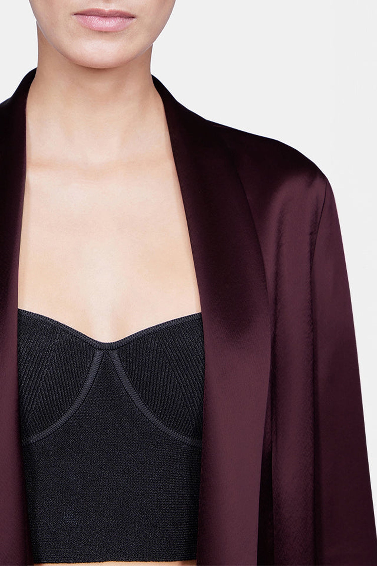 Blazer Julianne en satin - Burgundy
