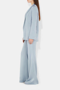 Julianne Satin Blazer - Dove Blue