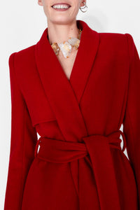 Trench-coat en laine - Cardinal Red