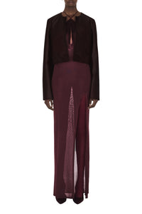 Veste Moxie en cuir - Oxblood
