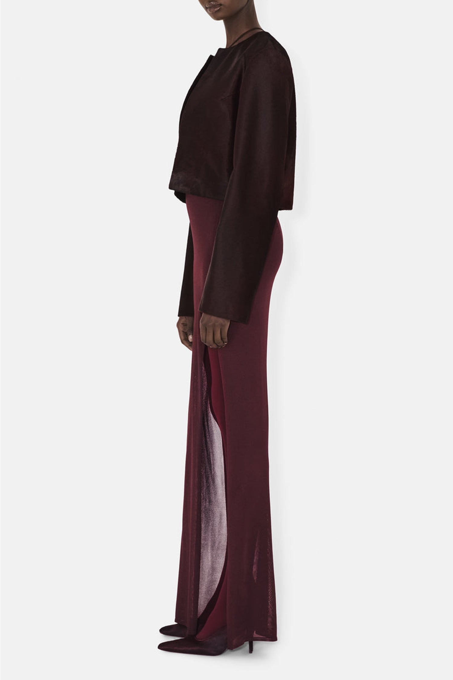 Veste Moxie en cuir - Oxblood