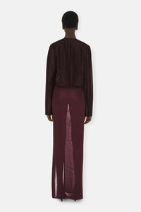 Veste Moxie en cuir - Oxblood