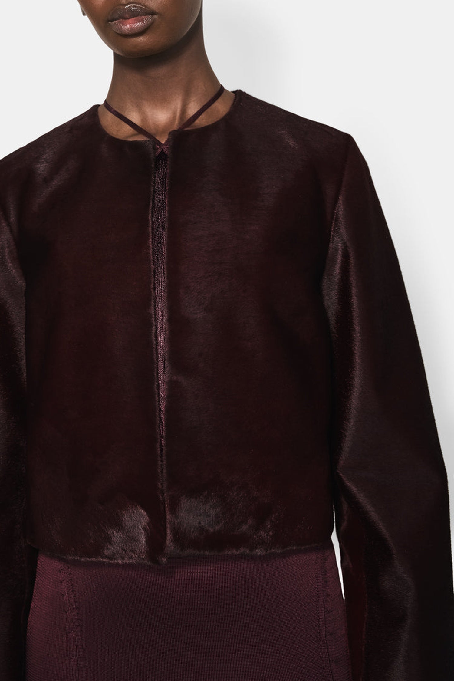 Veste Moxie en cuir - Oxblood