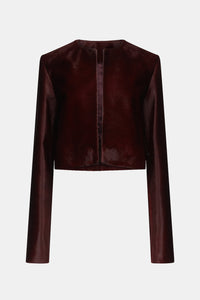 Veste Moxie en cuir - Oxblood