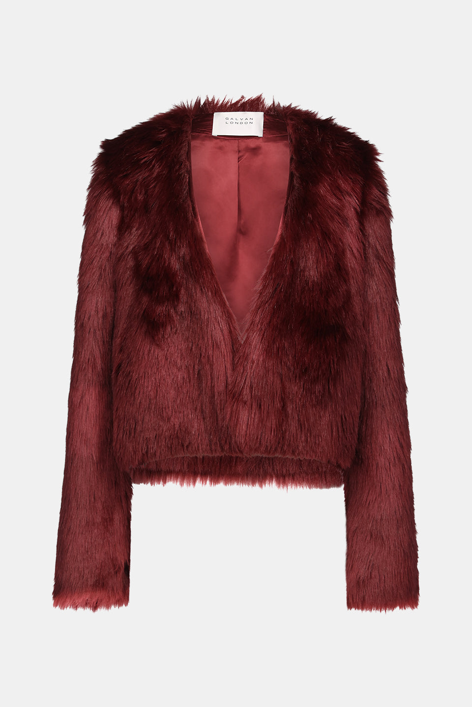 Veste Manouchi à col v - Oxblood