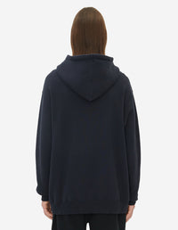 Sweat à capuche resserrable avec écusson - Dark Navy