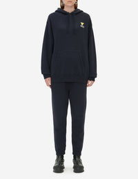 Sweat à capuche resserrable avec écusson - Dark Navy
