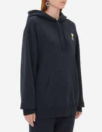 Sweat à capuche resserrable avec écusson - Dark Navy