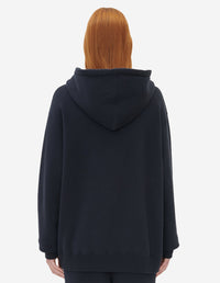 Sweat à capuche resserrable avec écusson - Dark Navy