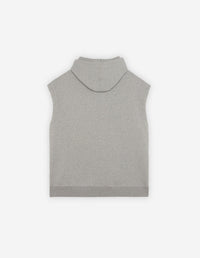 Sweat à capuche oversize à capuche sans manches - Light Grey Melange