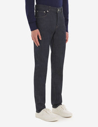 Slim-fit denim trousers - Indigo