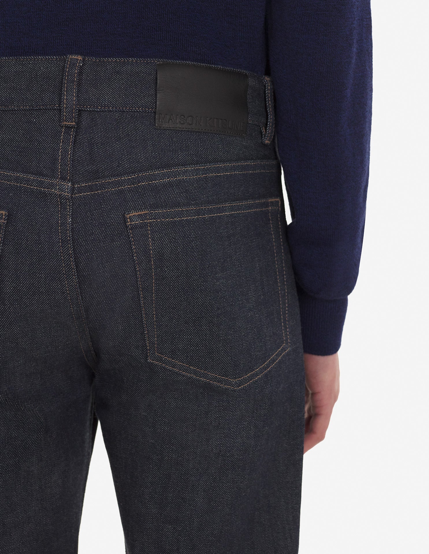 Slim-fit denim trousers - Indigo