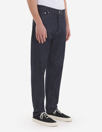 Pantalon à coupe fuselée en denim - Indigo