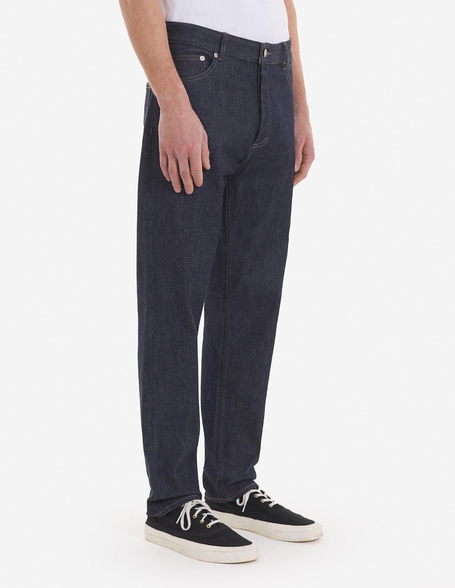 Pantalon à coupe fuselée en denim - Indigo