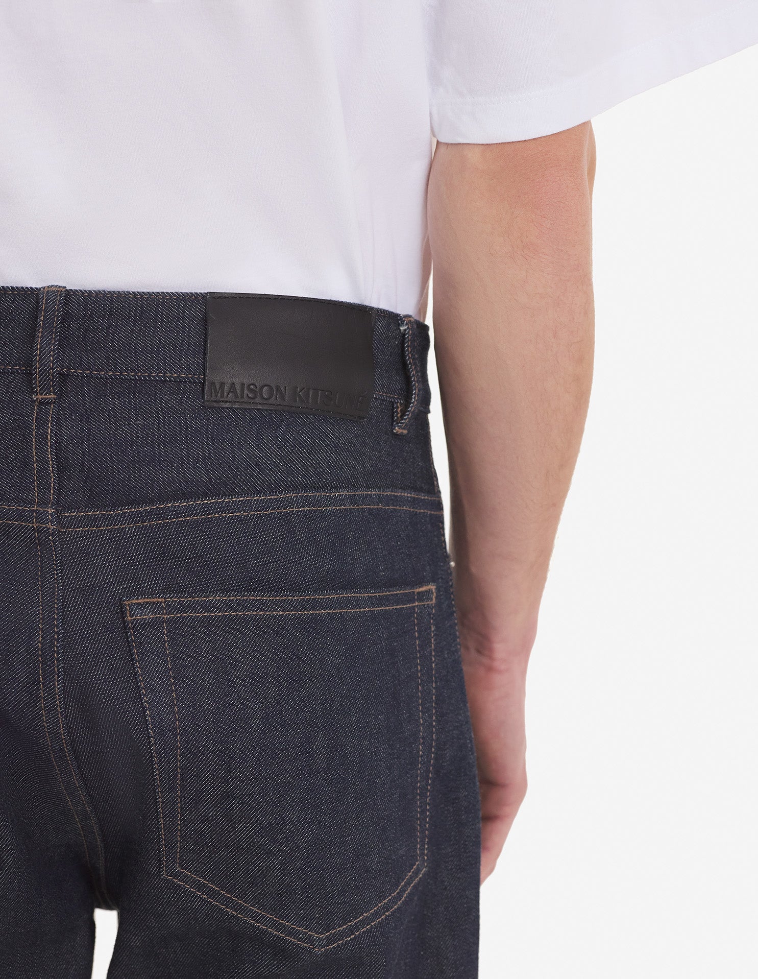 Pantalon à coupe fuselée en denim - Indigo