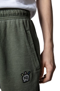 Short skull badge - Kaki