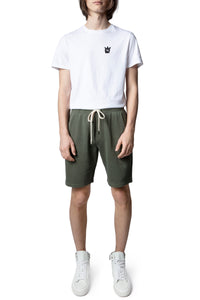 Short skull badge - Kaki