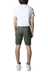 Short skull badge - Kaki
