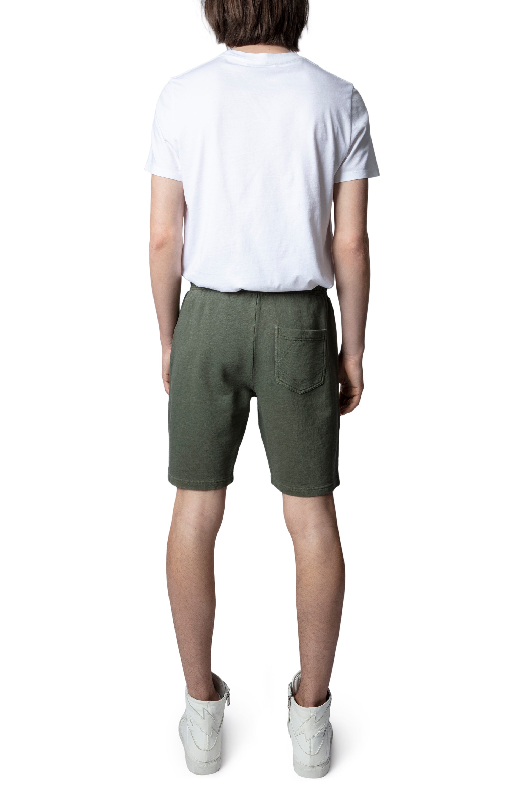 Short skull badge - Kaki