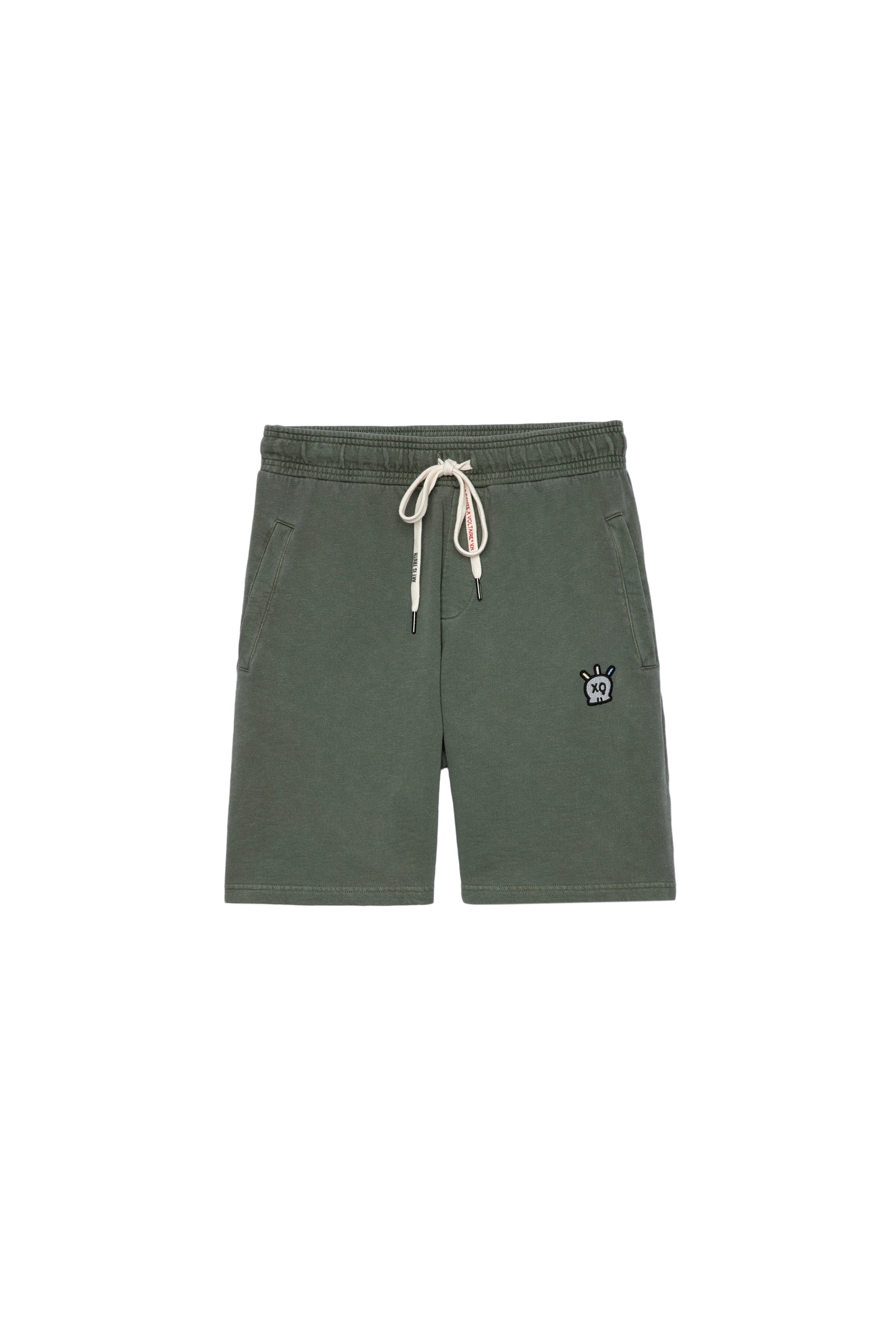 Short skull badge - Kaki