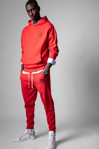 ZHORS LIGNE COQUELICOT CAPRI SKULL XO TRACKPANTS
