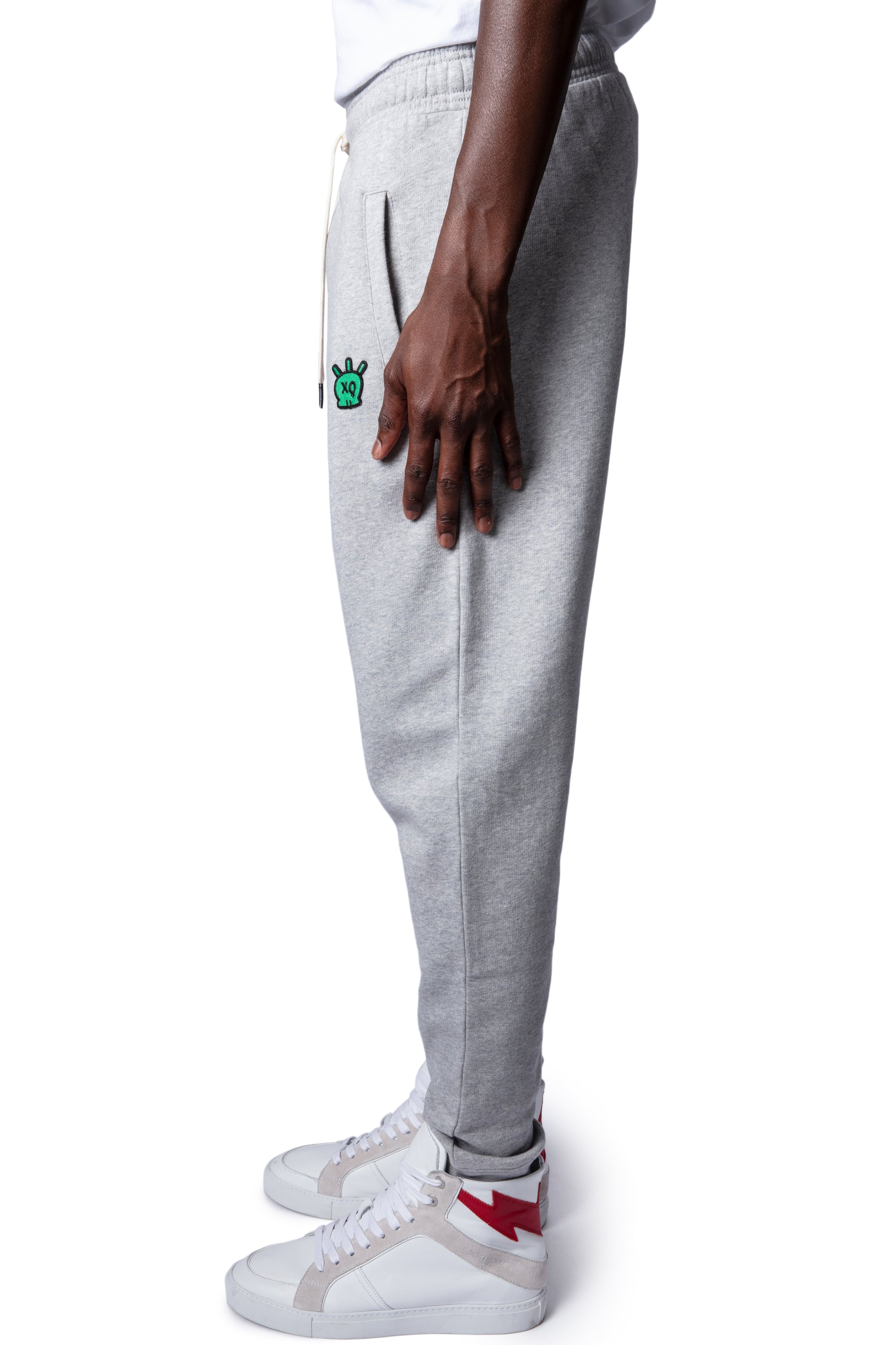 Pantalon de Jogging Capri Skull - Gris Chine