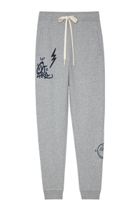 Pantalon de Jogging Capri - Gris Chine Clair