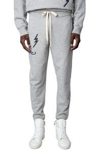 Pantalon de Jogging Capri - Gris Chine Clair