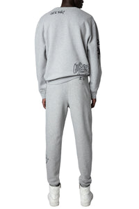 Pantalon de Jogging Capri - Gris Chine Clair