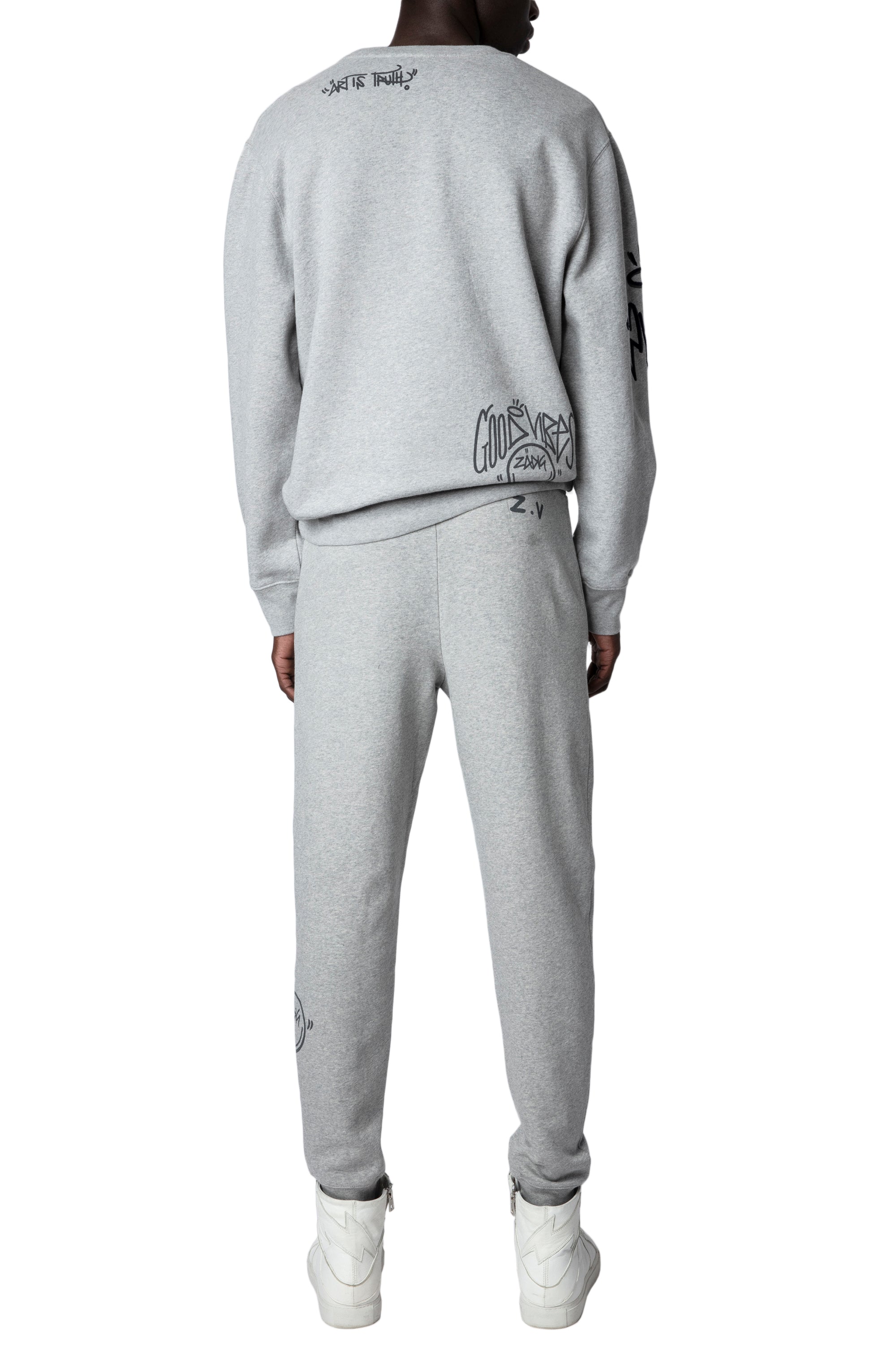 Pantalon de Jogging Capri - Gris Chine Clair