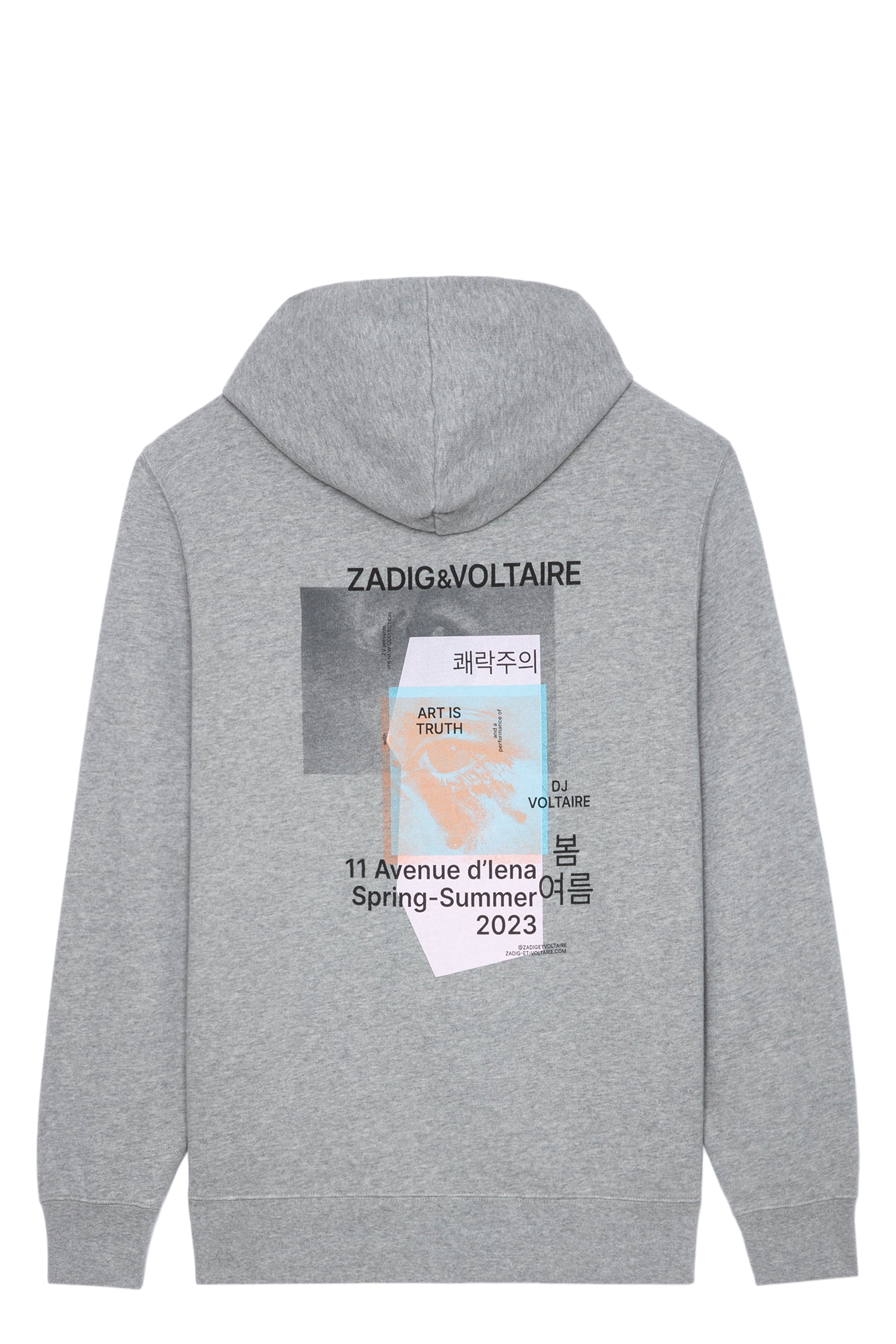 Sweat-shirt Sanchi Photoprint - Gris Chine