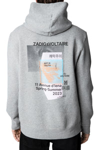 Sweat-shirt Sanchi Photoprint - Gris Chine