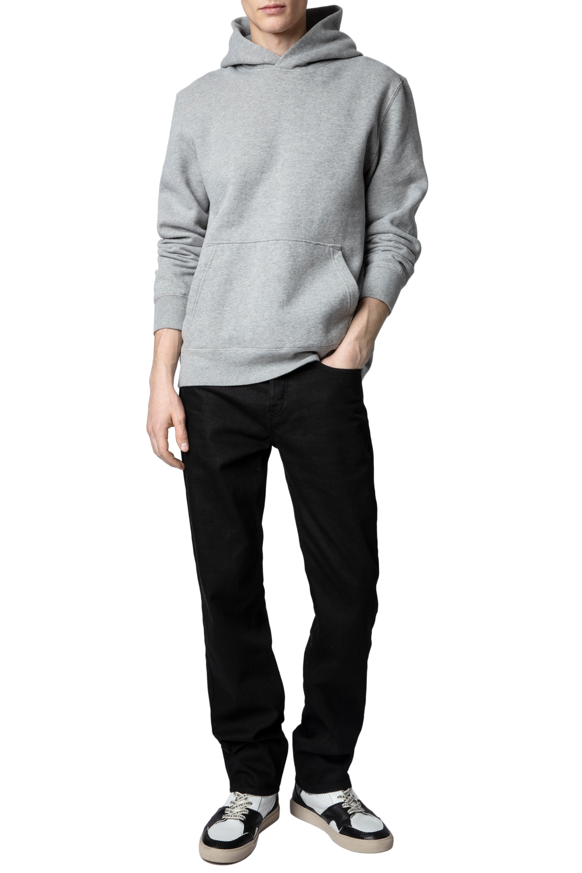 Sweat-shirt Sanchi Photoprint - Gris Chine