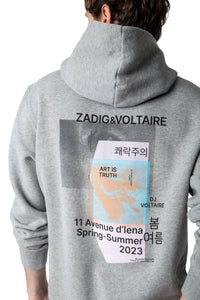 Sweat-shirt Sanchi Photoprint - Gris Chine