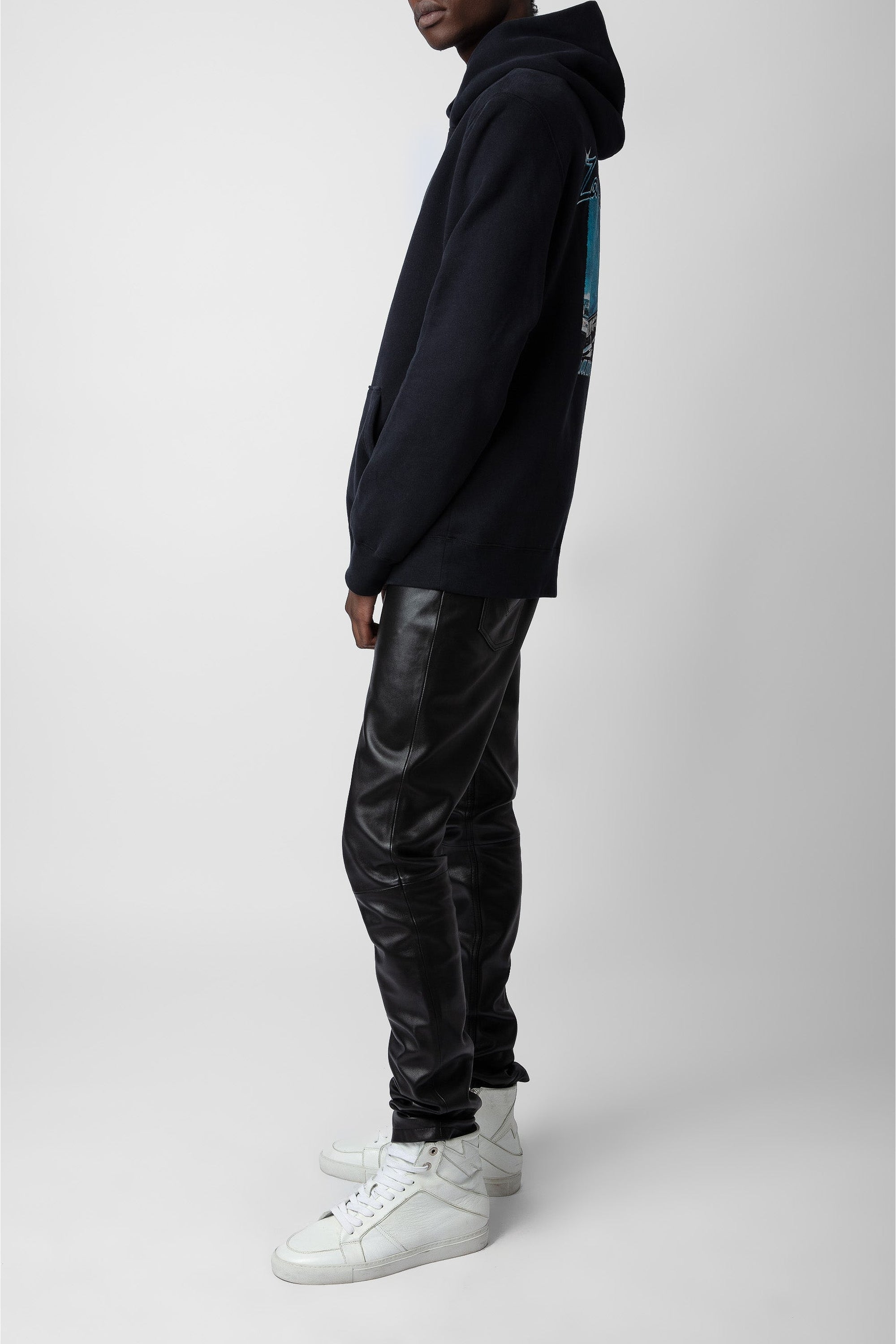 Sweat-shirt Sanchi Photoprint - Noir