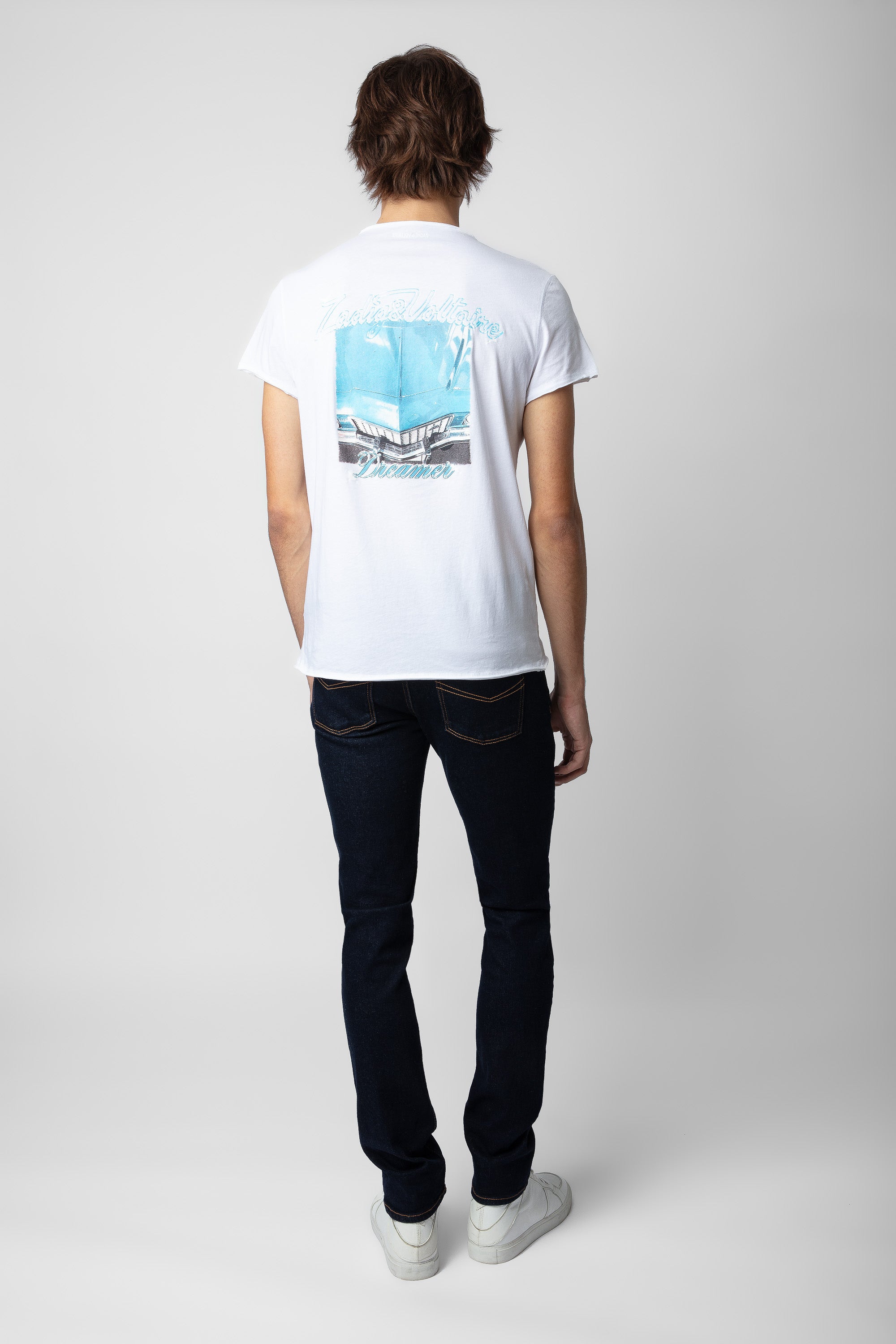 T-shirt à col tunisien Monastir - Blanc
