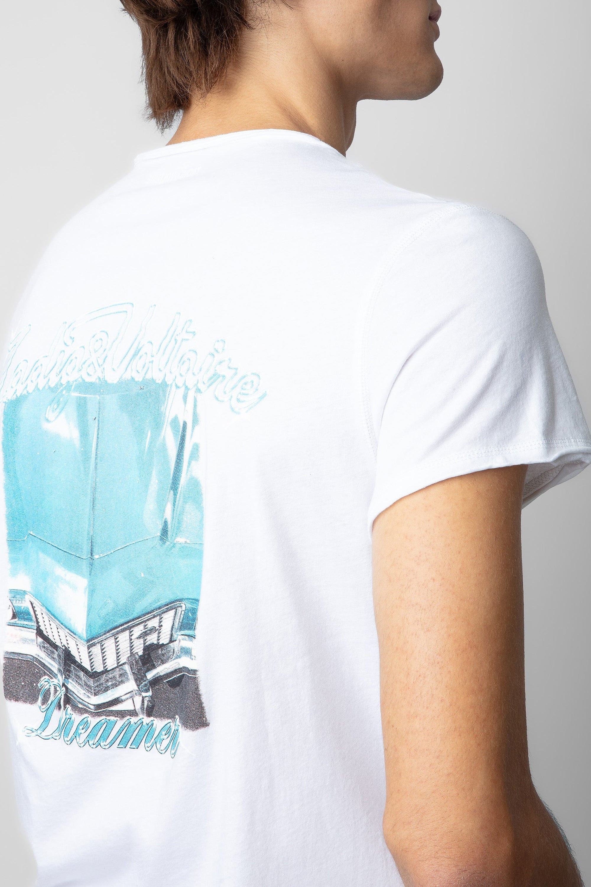 T-shirt à col tunisien Monastir - Blanc