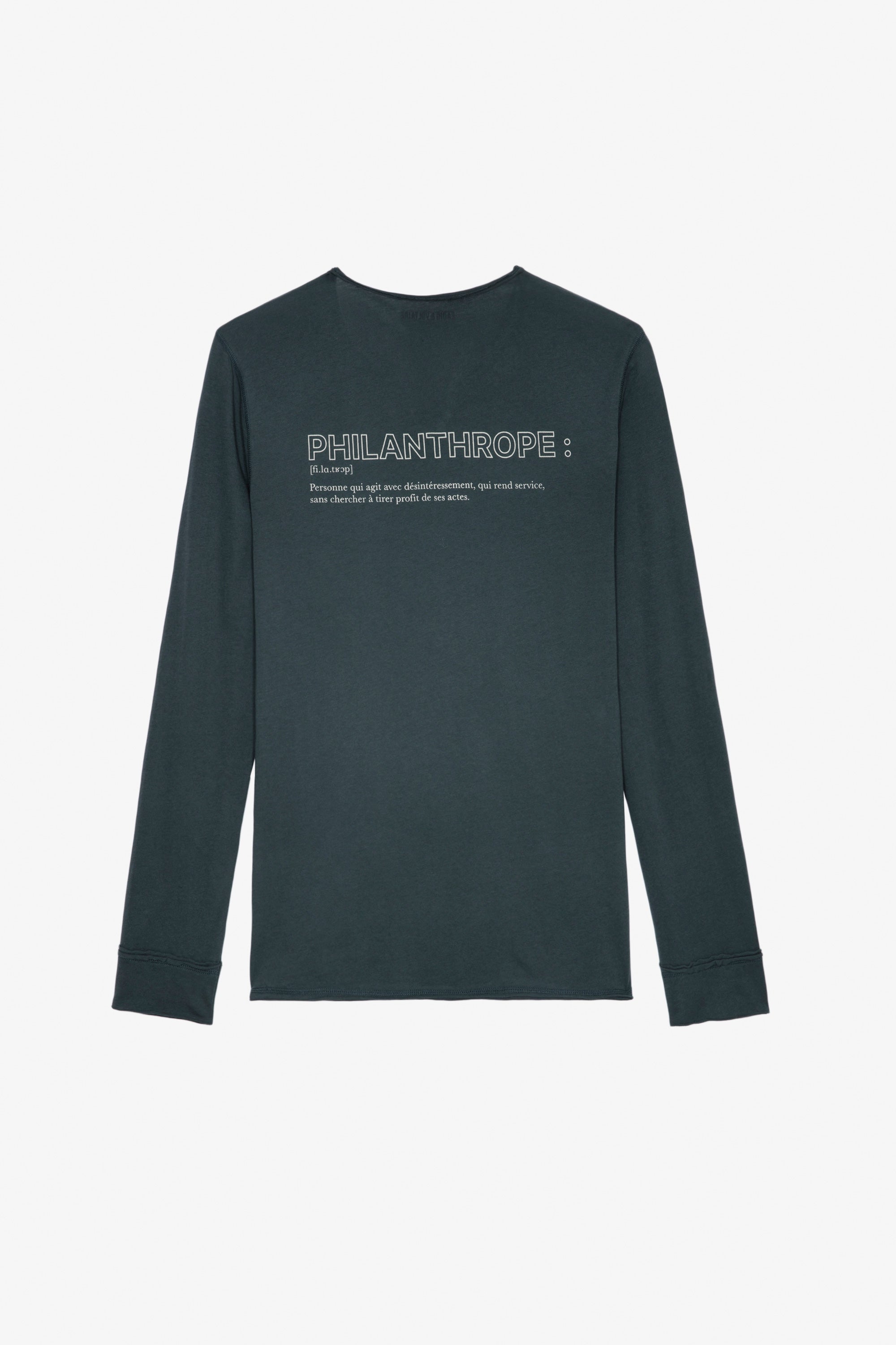 T-shirt à col tunisien Monastir - Vert De Gris