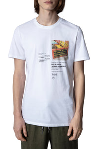 T-shirt Ted - Blanc